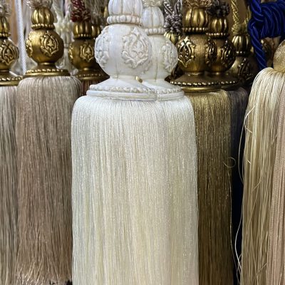 accesoriu buzdygan de legat draperii crem