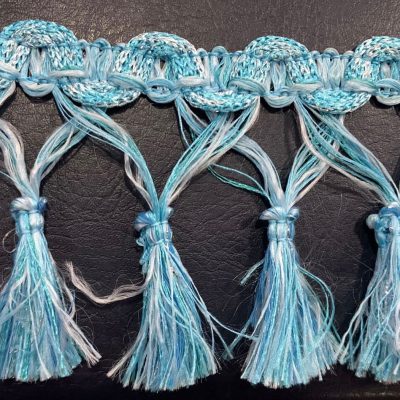 accesoriu franjuri turcoaz